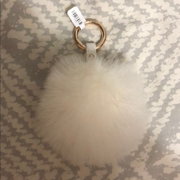 LF Accessories - White Fluff Keychain